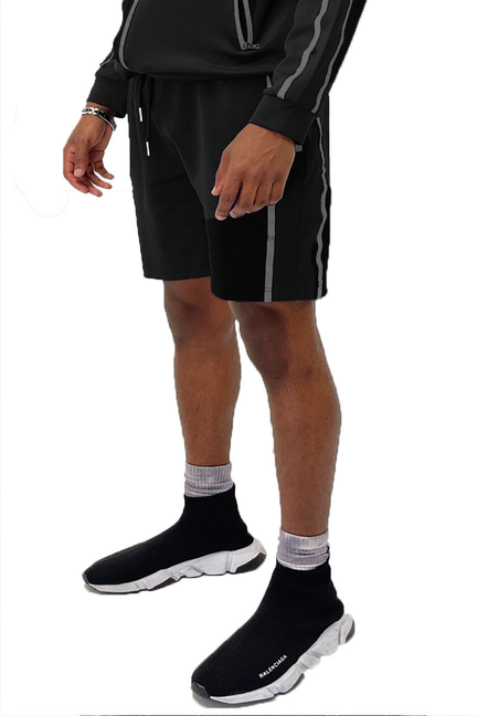 Cordial Tape Running Shorts - Black / 1 / S - Unisex Fashion