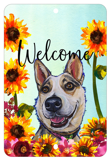 Australian Cattle Dog - Best of Breed Van Gogh Indoor/Outdoor Aluminum Sign - 1 / 8 x 12in - Outdoor's