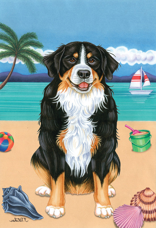 Border Collie - Best of Breed Dean Russo House and Garden Flag - House 28" x 40" - Outdoor's