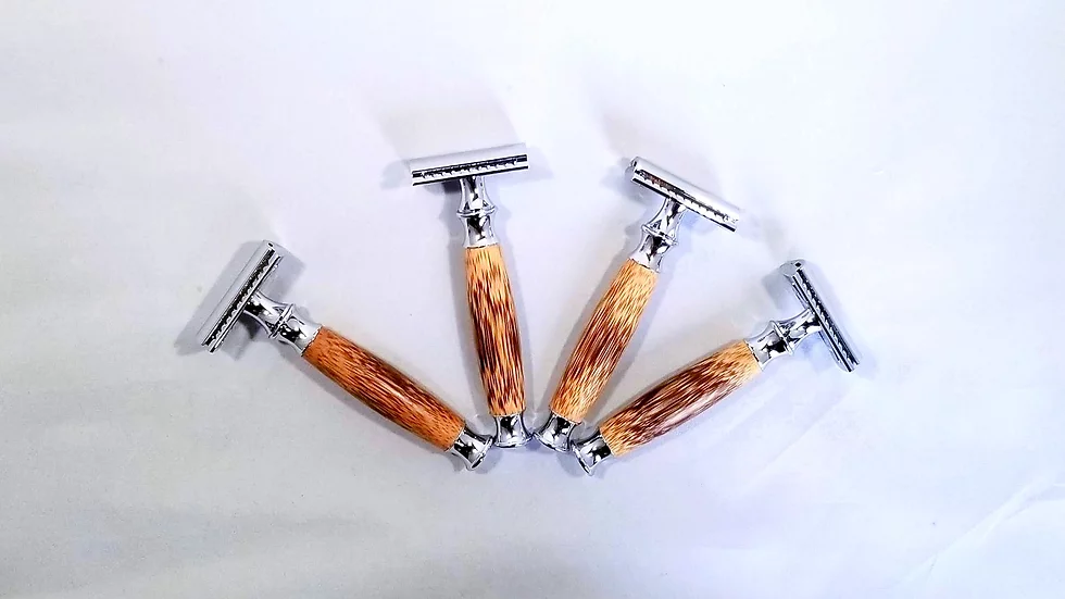 Double-Edge Bamboo Safety Razor - 1 - Home Decor