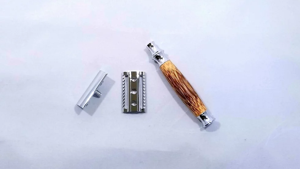 Double-Edge Bamboo Safety Razor - 1 - Home Decor