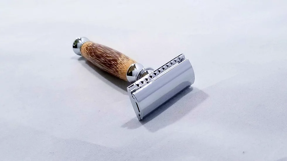Double-Edge Bamboo Safety Razor - 1 - Home Decor