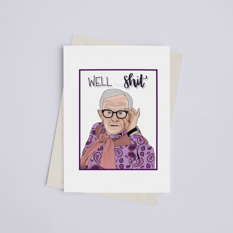 "Well, Shit" with Leslie Jordan - Greeting Card - Apparel and Accessories | 15-Days, Apparel and Accessories, Seasonal &…