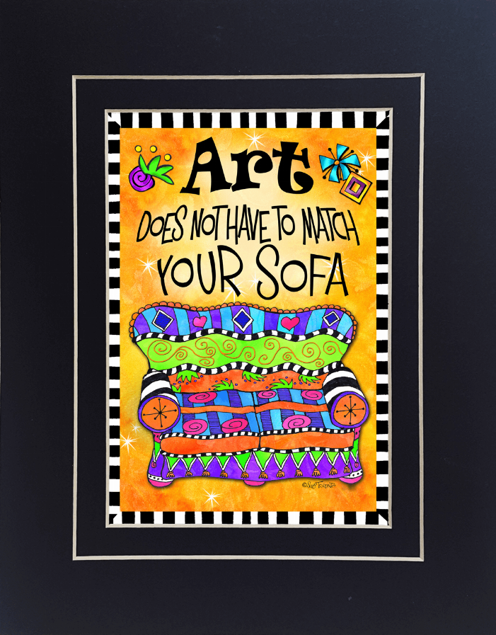 Art Sofa - Black / 1 / 8" x 10" - Home Decor