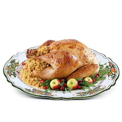 FAENZA-CARNATION Large Oval platter - 1 / 16 X 13 (Dimensions measured in Inches) - Kitchen