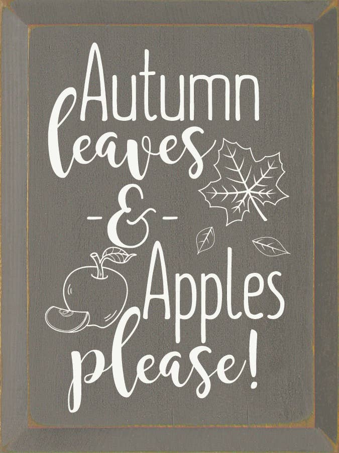 Autumn Leaves & Apples Please! - Home Decor