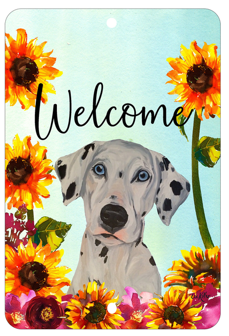 Dalmatian - HHS Welcome Indoor/Outdoor Aluminum Sign - 1 / 8 x 12in - Outdoor's
