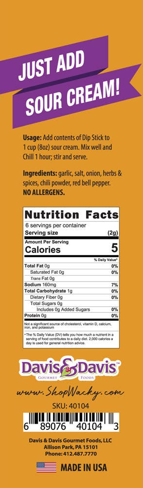 Enchilada Dip Stick Mix - 3 / .4 oz - Food & Drink