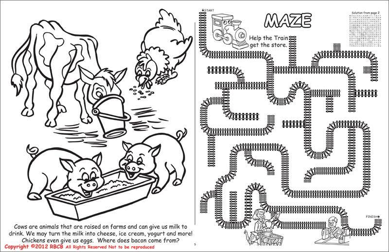 All About Agriculture LapTop Coloring Book - 1 / 17"x11" - Apparel and Accessories