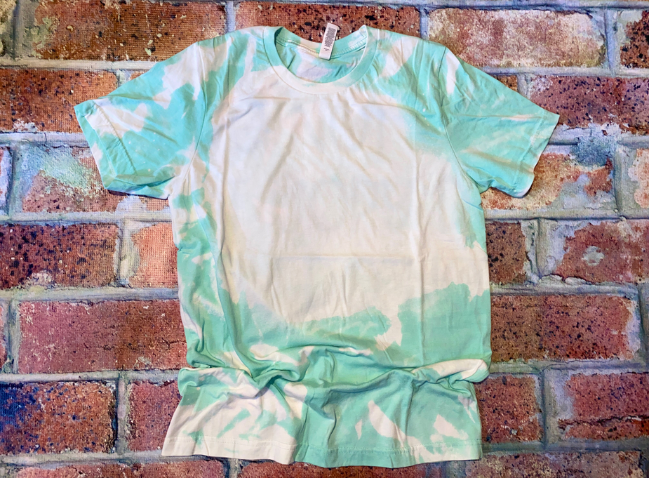 Bella Heather Mint Bleach Blank Tee - 1 / 3X - Unisex Fashion