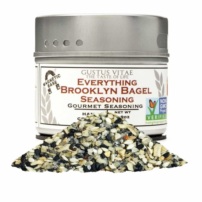 Gourmet seasoning tin with mixed seed blend powder