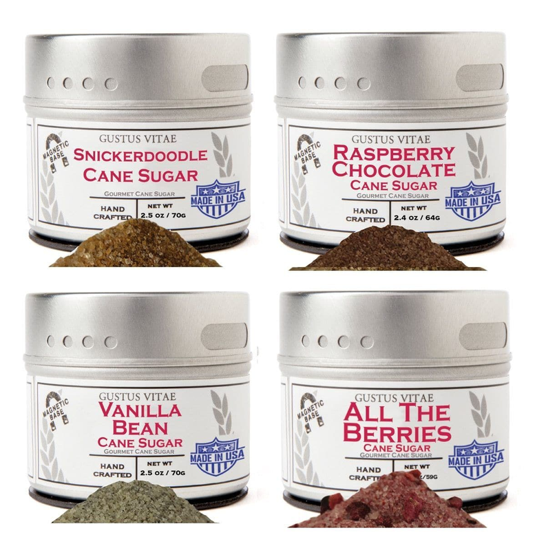 Berries & Vanilla Cane Sugars Collection - Artisan Infused Cane Sugars - 1 - Food & Drink