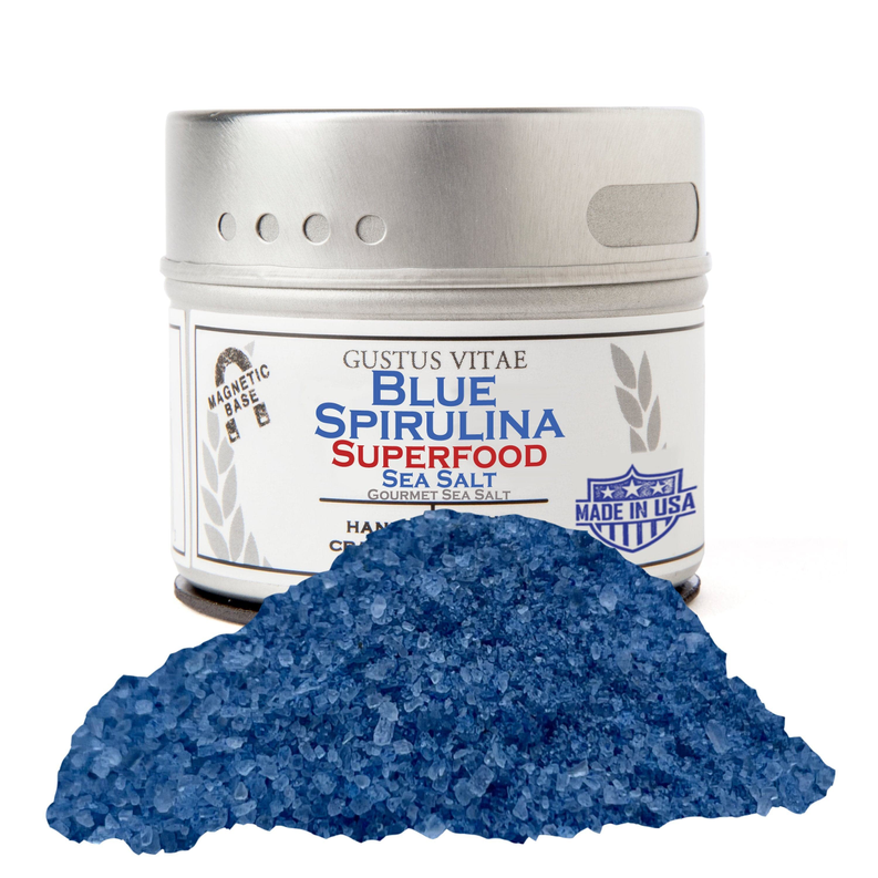 Blue Spirulina Superfood Sea Salt - 1 / Tin - Food & Drink