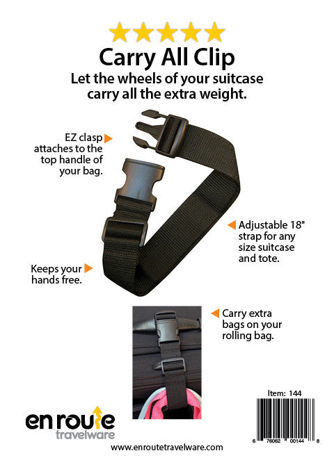 Carry All Clip (#144) Attach extra items to rolling suitcase. - 1 - Travel Accessories