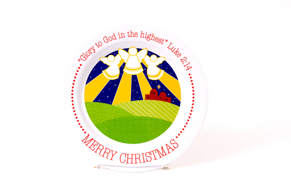 Angel Christmas Plate - 1 - Home Decor