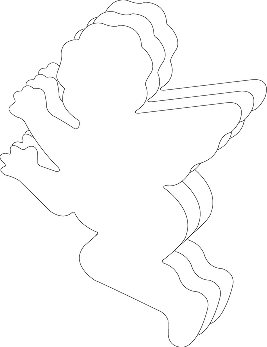 Cupid Single Color Super Cut-Outs - 1 / 8"x10" - Apparel and Accessories