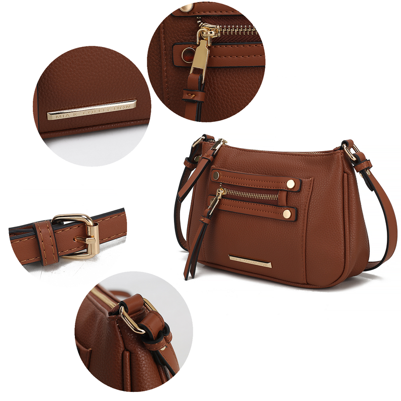 Essie Vegan Leather Women's Crossbody - Black / 1 - Bags & Wallets