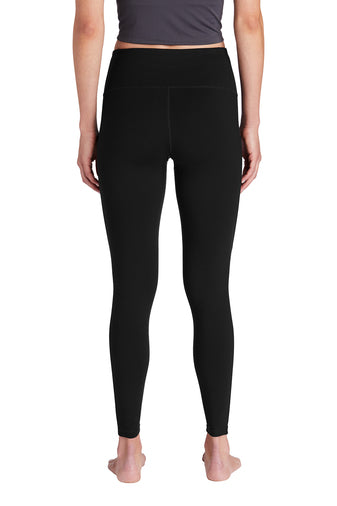 Women's black leggings, full-length ankle fit