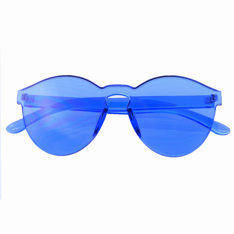 Fashion Womens Mens Clear Novelty Sunglasses UV400 Outdoor Frameless Eyewear - Eyewear
