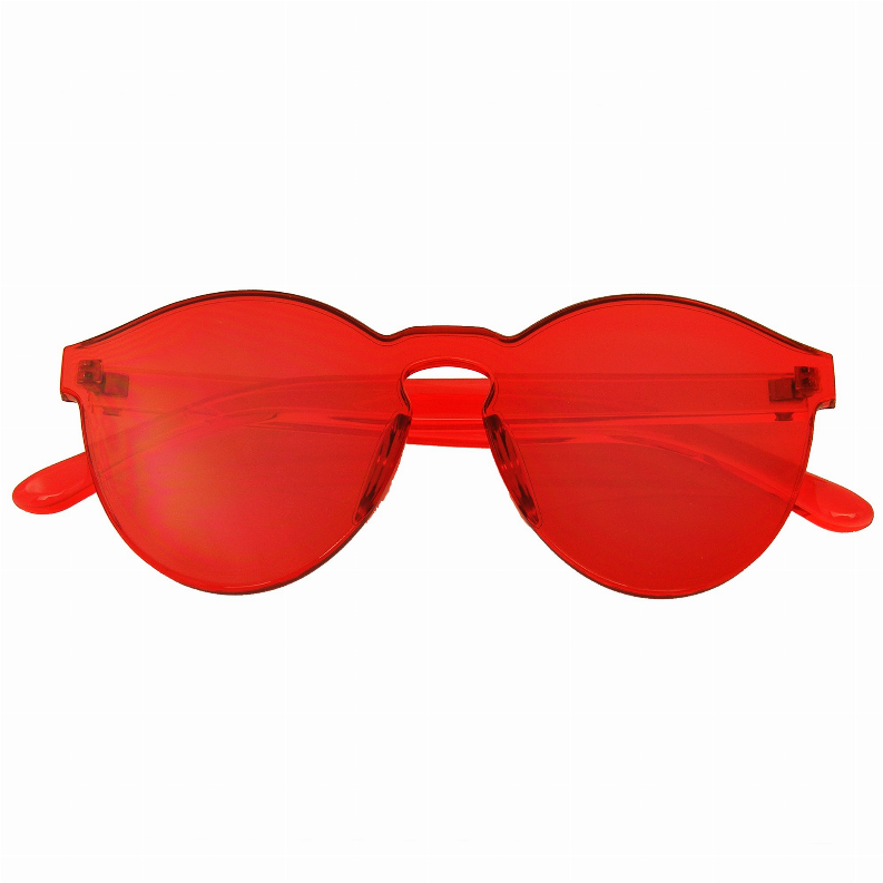 Fashion Womens Mens Clear Novelty Sunglasses UV400 Outdoor Frameless Eyewear - Eyewear