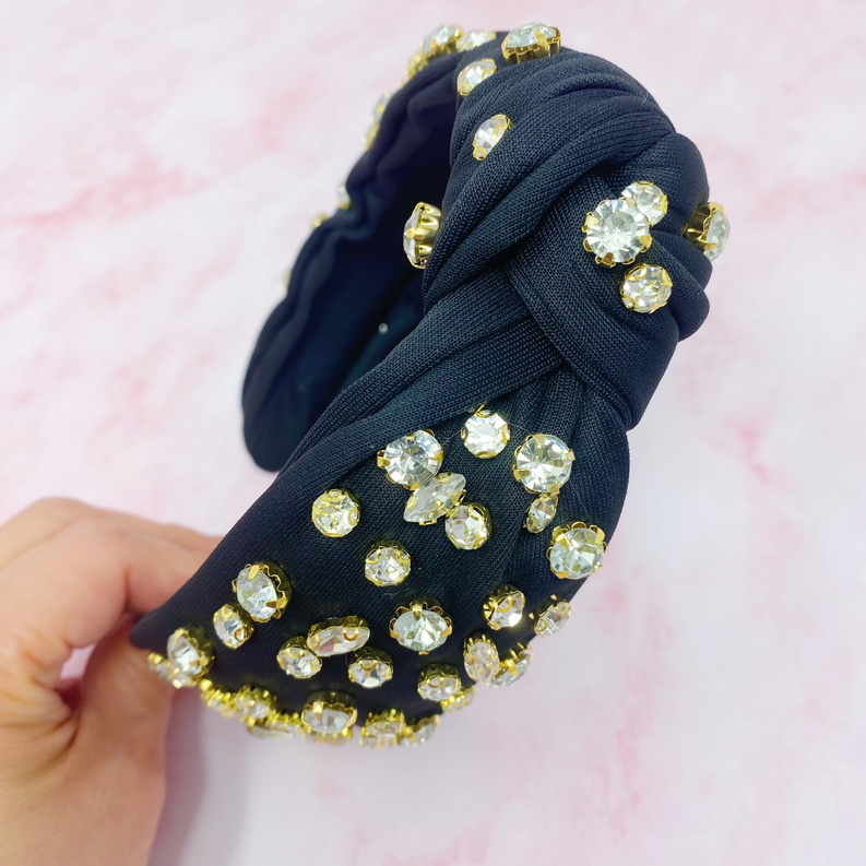 Diamonds All Over Headband - Black / 1 - Hair Accessories