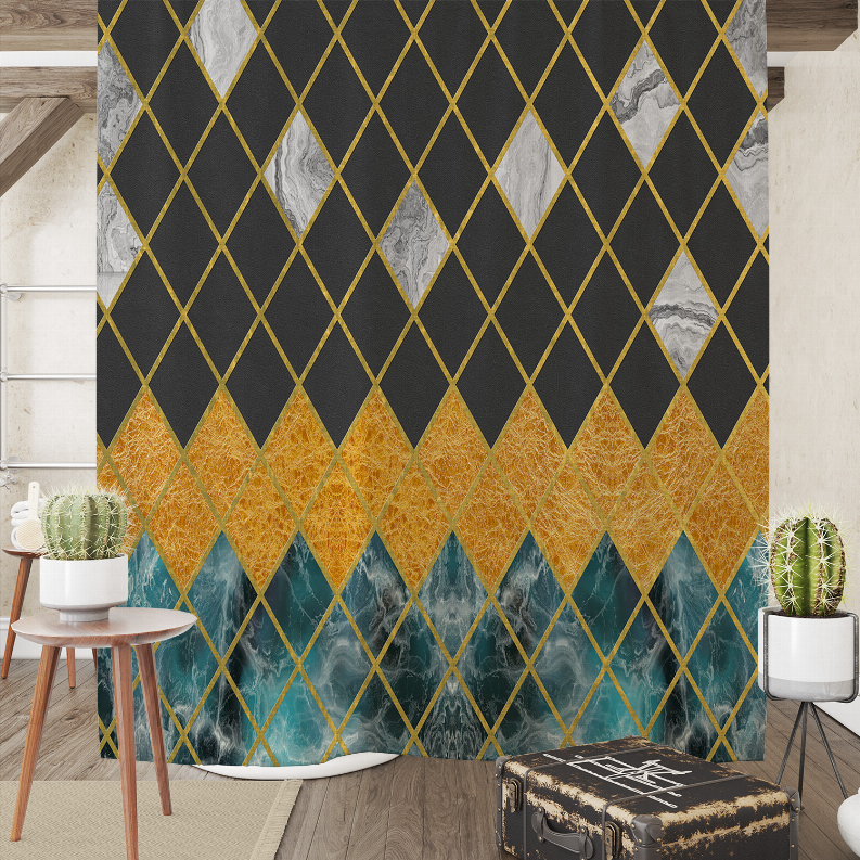 Blankets2U Shower Curtain - Multi / 70Lx71W - Home Decor
