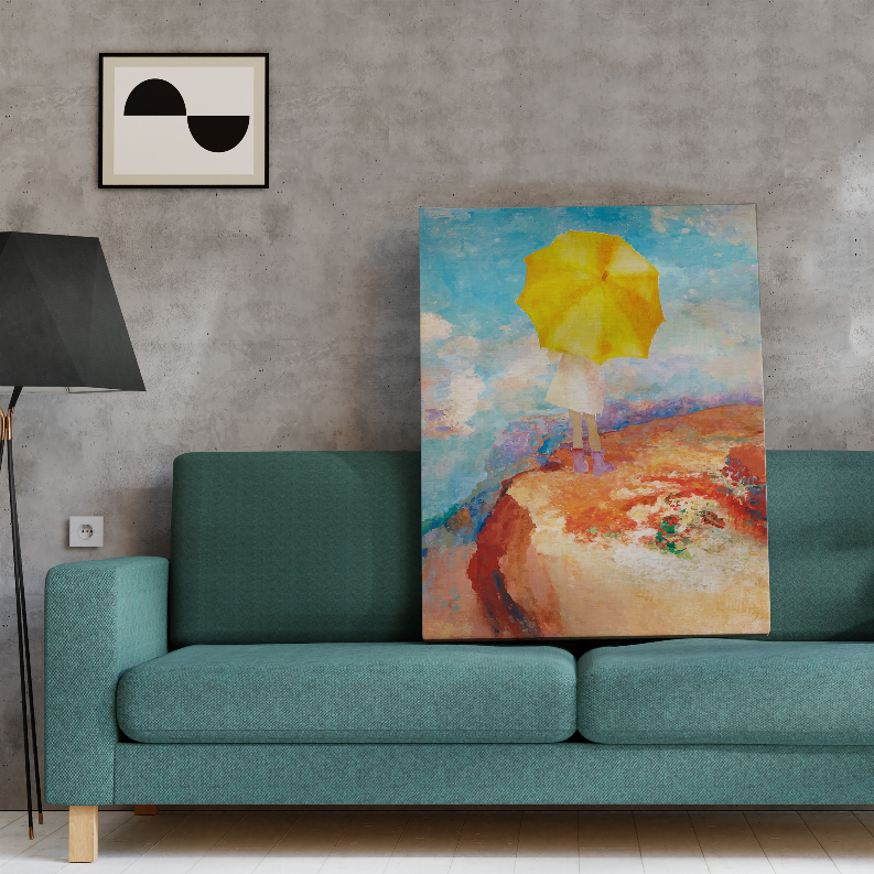 Cliff Art Print - Multi / 48Lx32Wx1.5H - Home Decor