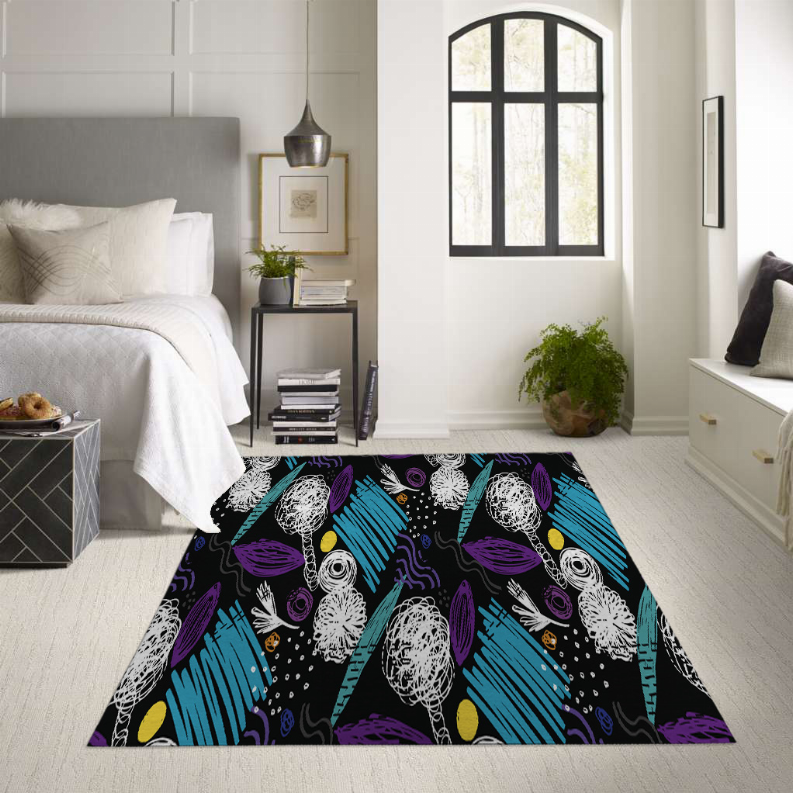 Blankets2U Low Pile Carpet - Multi / 5'x3' - Home Decor