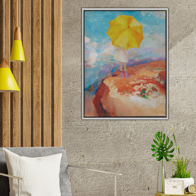 Cliff Art Print - Multi / 36Lx24Wx1.25H - Home Decor