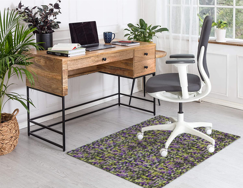 Blankets2U low pile multi-color carpet with short flat weave