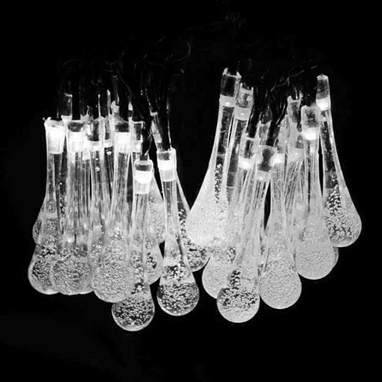 Dew Droplets 20 LED Solar Lights Falling Like Dew - Lamps & Lights