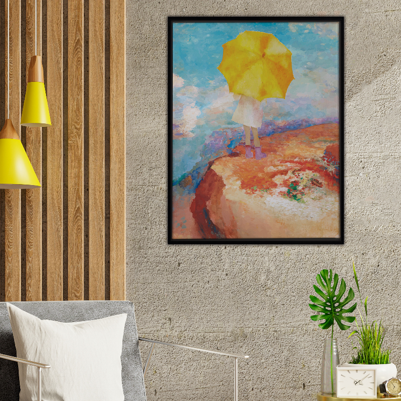 Cliff Art Print - Multi / 36Lx24Wx1.25H - Home Decor