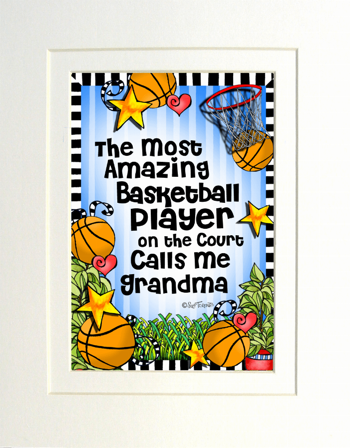 Basketball Mom/Grandma Themed Gifty Art - Home Decor