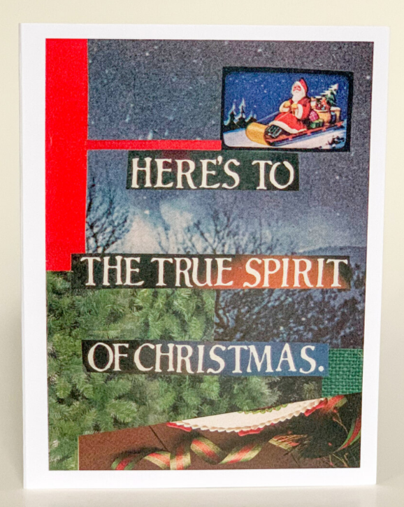 Christmas Greeting Card (Pack of 6) - Here's to the True / 1 Pack of 6 - Apparel and Accessories
