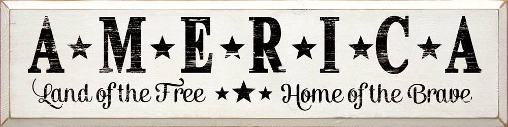 America Land Of The Free, Home Of The Brave - Home Decor