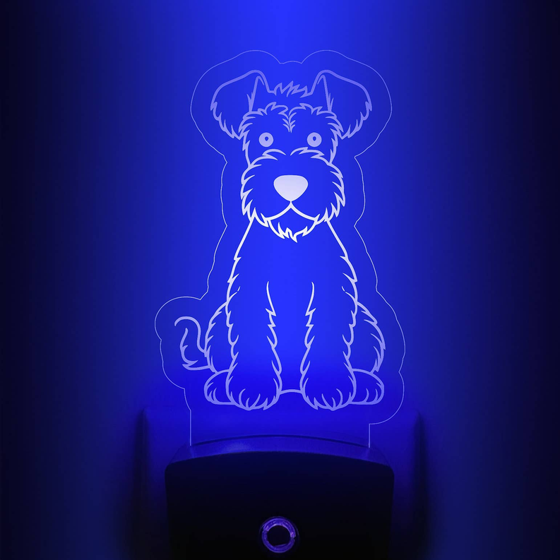 Airedale Nightlight | Cute Dog Puppy LED Night Light - 2 - Lamps & Lights