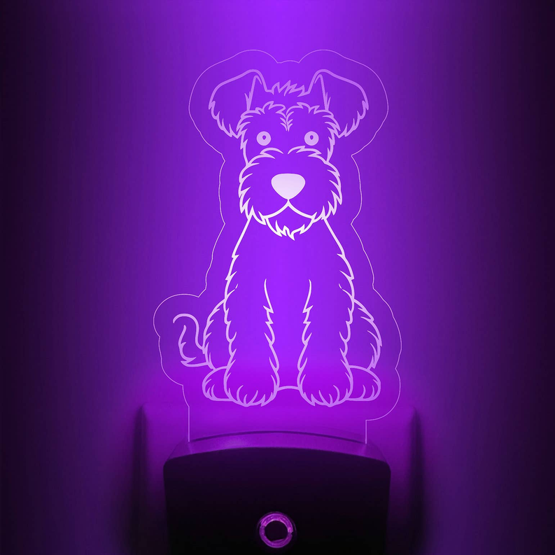 Airedale Nightlight | Cute Dog Puppy LED Night Light - 2 - Lamps & Lights