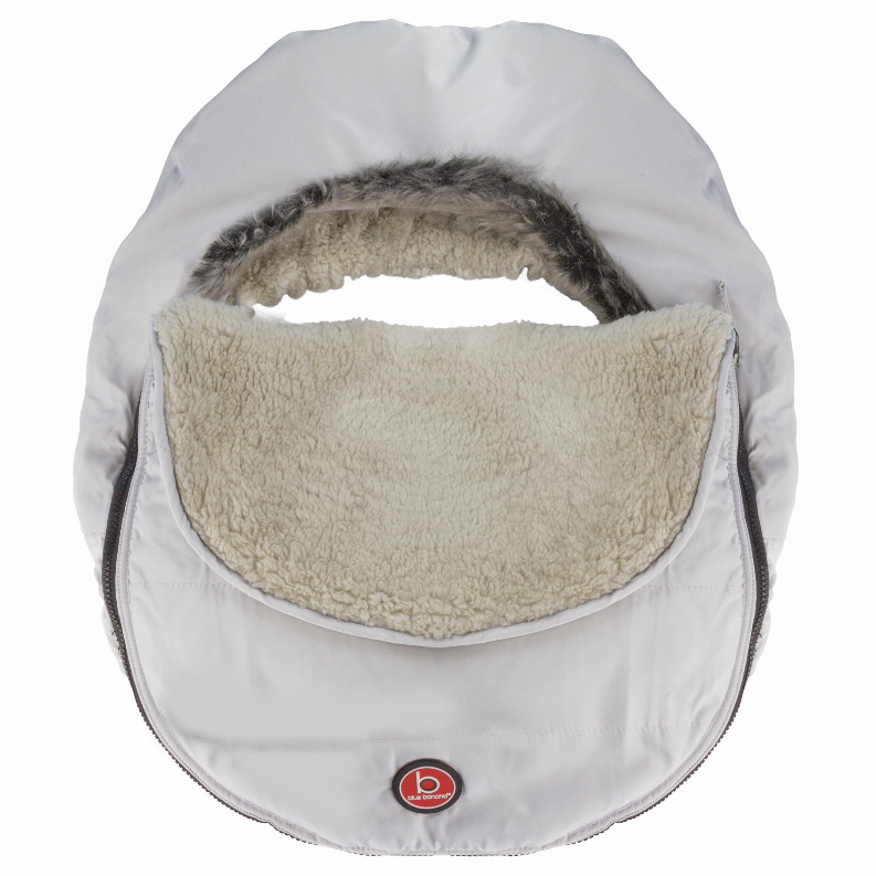 Cozy white plush hooded winter scarf with soft faux fur lining, perfect for warmth and style in cold weather.
