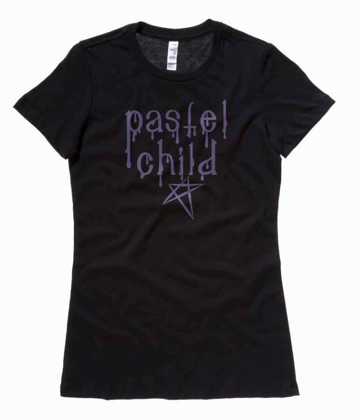 "Pastel Child" Pastel Goth Women's T-Shirt - 1 / Black / Medium - Women's Fashion