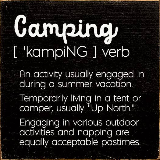 Camping - An activity uaually engaged in during a.. - Home Decor