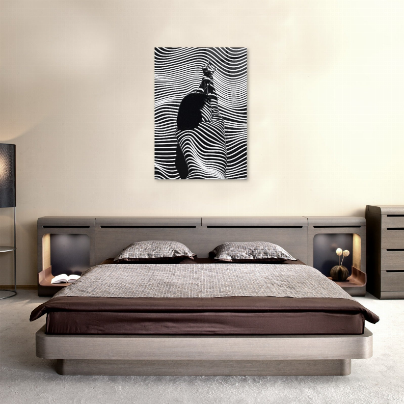 Erotica Zebra Pattern Glass Wall Art - Home Decor