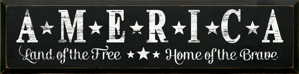 America Land Of The Free, Home Of The Brave - Home Decor