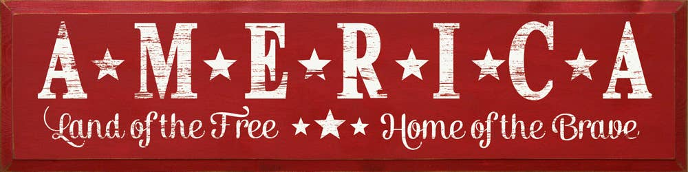 America Land Of The Free, Home Of The Brave - Home Decor