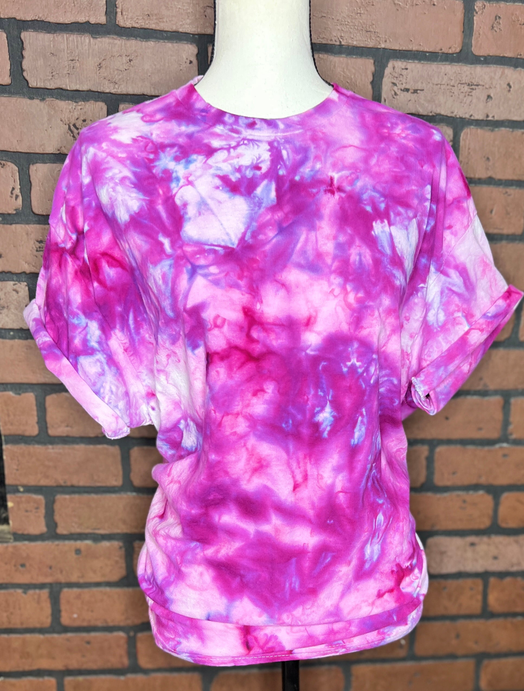 Amethyst Ice Dyed Tie Dye Blank Tee - 1 / Adult (S-3X) 2-3-3-3-3-2 - Unisex Fashion