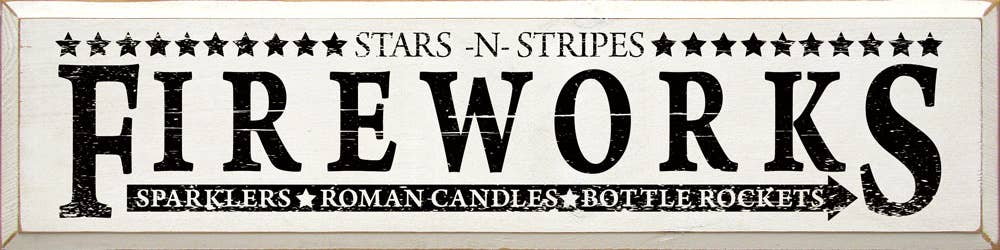 Fireworks Sparklers - Roman Candles - Bottle Rockets - Home Decor
