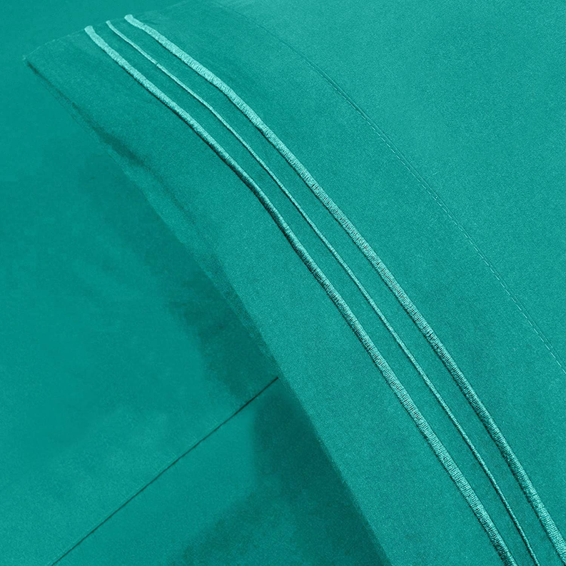 200 Embroidery Soft Sheet Set Wrinkle Resistant - Home Decor | CN, Home & Garden, Home Decor