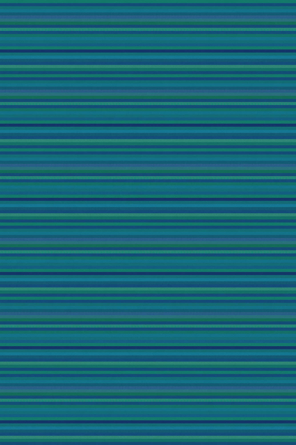 Navy and teal horizontal striped vinyl floor covering, wide repeating stripes