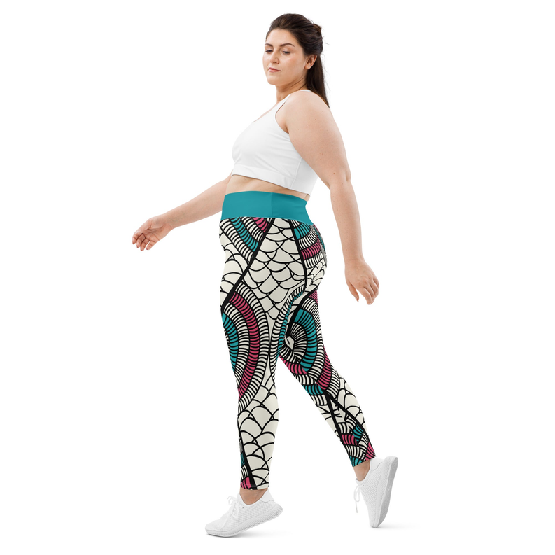 African Print Leggings - Women's