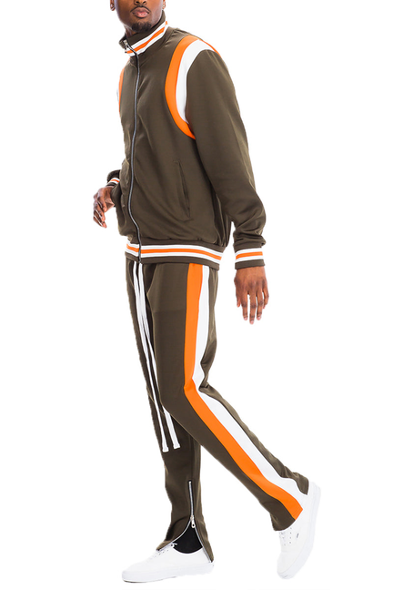 Dual Chevy Track Set - Olive / 1 / M - Unisex Fashion