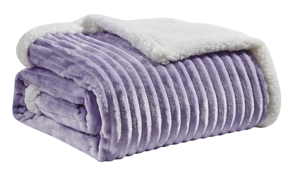 Corduroy Luxe Queen and King Sherpa Blankets - Gray / 1 / King - Home Decor